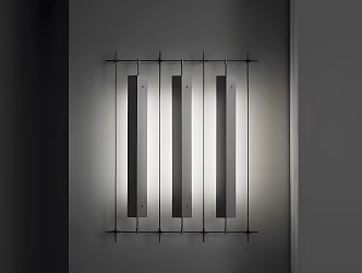 Modern minimalist wall lamp metal wall lamp optical axis Mazar lamp 3d model