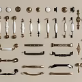 Various Styles And Colors Of Decorative Furniture Handles With Different Designs