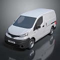 White Commercial Cargo Van With Modern Design Sleek Exterior And Reflective Surface