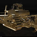 Heavy Duty Bulldozer Utility Vehicle with Tracks Large Blade and Cab for Construction Work