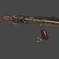 Flintlock Dueling Pistol 3d model