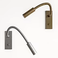 Stylish Modern Adjustable Metal Wall Lamp With Flexible Gooseneck Design