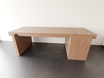 Table Desk Solid Wood Table Office Desk 3d model