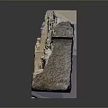 Detailed Stone Relief Sculpture With Architectural Scenes And Tree Carvings