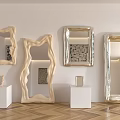 Modern Mirror Combination 3d model
