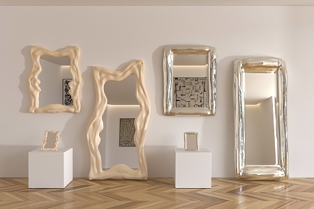 Modern Mirror Combination 3d model