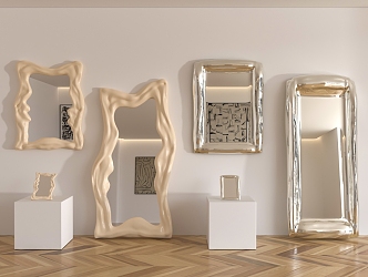 Modern Mirror Combination 3d model