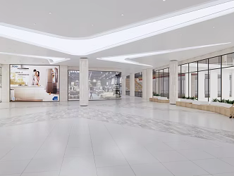 Modern Mall Hall 3d model