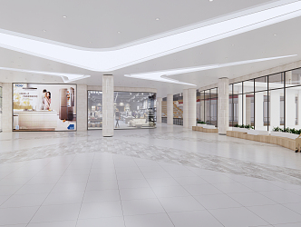 Modern Mall Hall 3d model