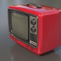 Old-fashioned TV Set Old TV Set Black and White TV Set Nineties TV Retro Low Face Number Low Model Simple Model Film and Television Level Super Realism 3d model