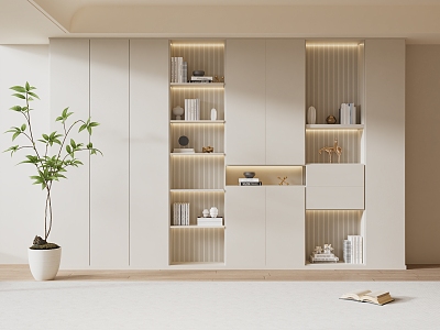 Modern Bookcase Cream Bookcase Wardrobe model