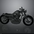 Classic Gray Motorcycle With Shiny Chrome Wheels Black Leather Seat And Sleek Design