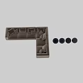 Modern Light Gray L Shaped Double Sofa With Brown Cushions And Comfortable Design