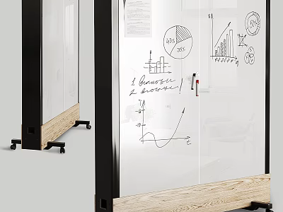 Creative Workspace With Musical Instruments And Art Supplies Display Setup 3d model