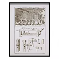 Vintage Workshop Hand Drawn Illustration With Workers And Tool Diagrams