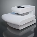 White Smart Toilet With Digital Display Modern Sleek Design And Comfortable Seat