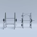 Professional Fitness Gym Equipment Set Including Squat Rack Bench Press And Weight Barbells