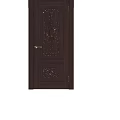 Traditional Wooden Swing Door Design With Intricate Carved Patterns And Classic Frames
