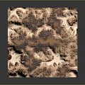 Natural Stone Wood Decorative Material with Rough Surface Texture and Earthy Brown Beige Patterns Design