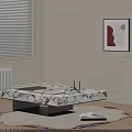 Modern Living Room Sofa And Coffee Table Set With Marble Top Minimalist Design Decor