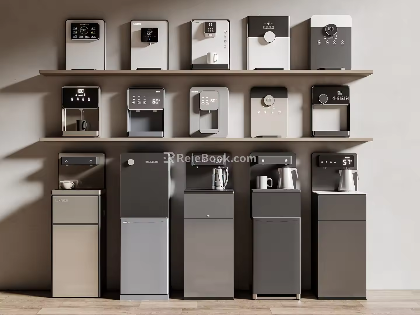Modern water dispenser pipeline machine direct drinking machine 3d model
