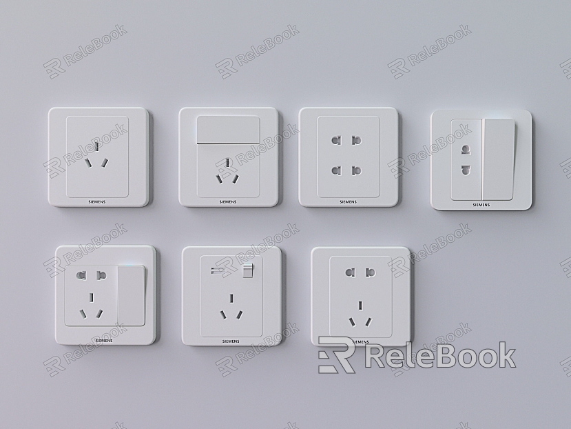 Common wall white socket set model