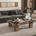 Middle Ancient Style Coffee Table 3d model