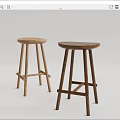 Quiet Bar Stool 3d model