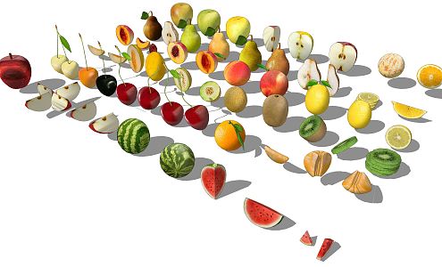 Modern fruit 3d model