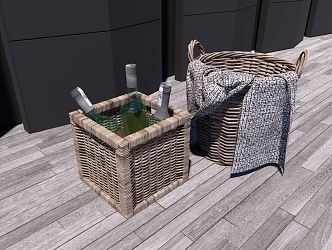 Nordic Storage Basket 3d model