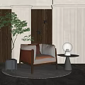 Modern single sofa 3d model