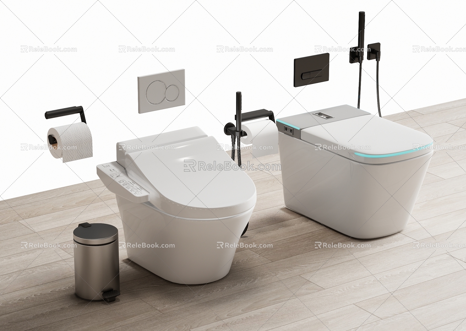 Smart toilet toilet 3d model