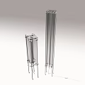 medieval floor lamp optical axis light axis cross acrylic lamp minimalist floor lamp 3d model
