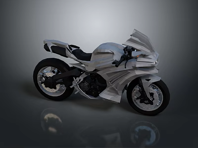 Motorcycle Two-wheeled Motorcycle Cross-country Motorcycle Road Race Motorcycle Motor Vehicle Transport 3d model