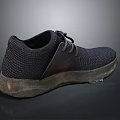 Dark Casual Mesh Upper Shoes With Comfortable Sole For Daily Use