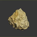 Natural Yellow Stone With Rough Surface And Beautiful Natural Texture 3d model