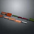 Various Design Public Chairs With Wooden Metal And Colorful Styles