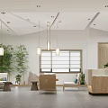 Spacious Modern Fitness Gym Interior With Wooden Floors Pilates Reformers And Natural Light