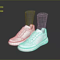 Stylish White Casual Sneakers with Lace Up Front And Comfortable Sole on