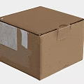 Sturdy Brown Cardboard Box For Household Items Packaging With Adhesive Tape