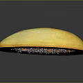 Fresh Sliced Papaya with Orange Flesh and Black Seeds on Dark Background