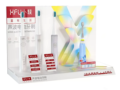 Sonic Electric Toothbrush Daily Oral Care Products with Multiple Models 3d model