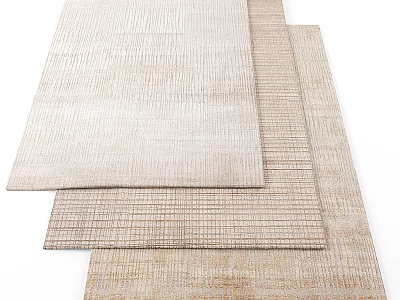 Square Rugs with Neutral Tones and Textured Patterns for Modern Home Decor 3d model