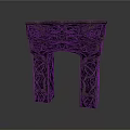 Black Decorative Home Living Product With Intricate Carved Patterns And Classic Design