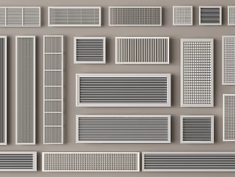 Modern radiator heat sink heating fin heat conduction plate heater 3d model