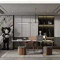 Modern study 3d model