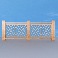 Railing Guardrail Fence 3d model