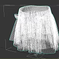 Stylish Black And White Plaid Pleated Skirt With Tulle Layer Design