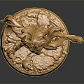Golden Female Statue Featuring Flowing Hair And Scepter On Intricate Base