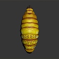 bread worm worm worm microorganism 3d model